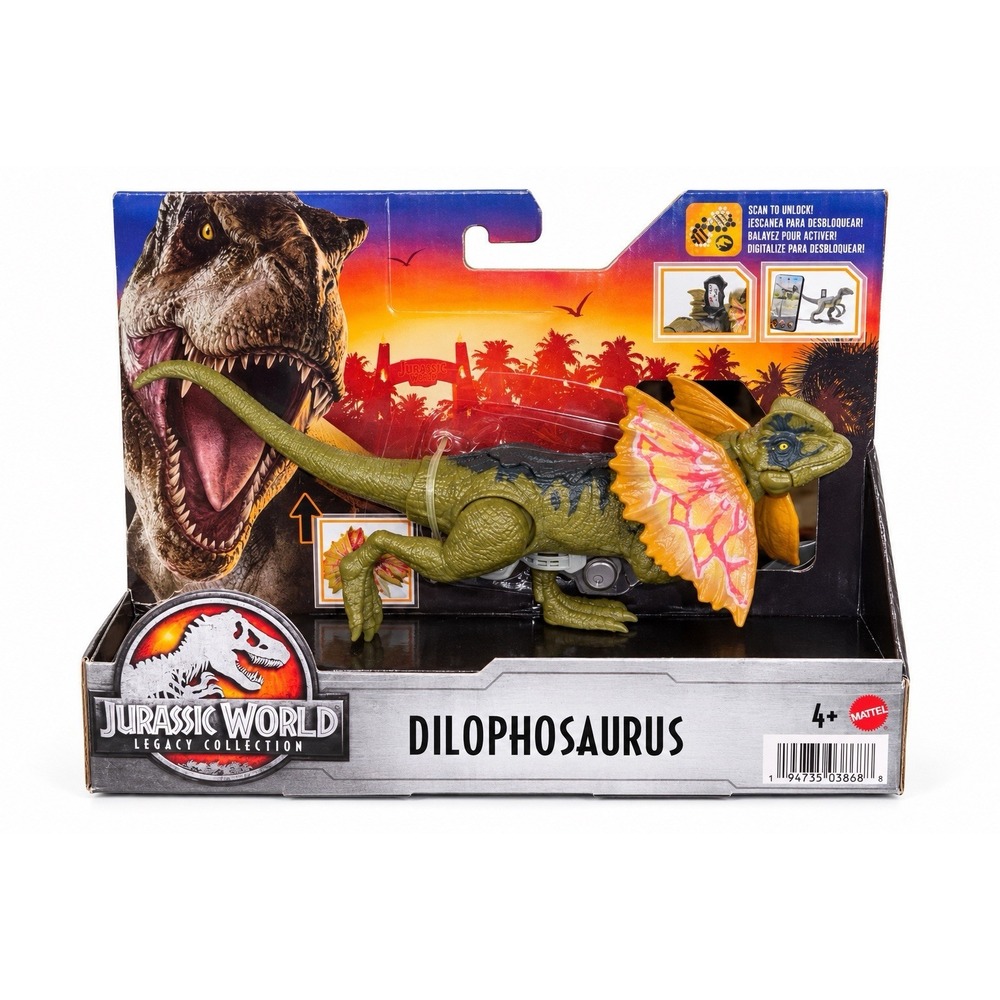 Mattel Jurassic World Legacy Collection Dilophosaurus Dinosaur Figure NIP